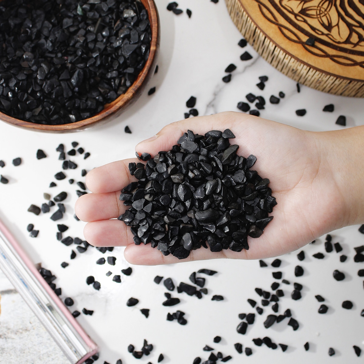 Black Agate Chips Stone