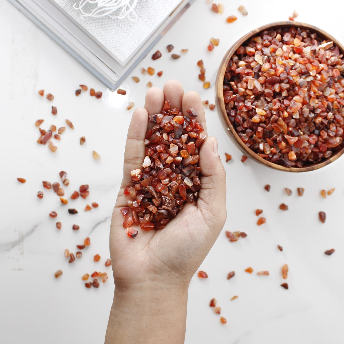 Red Carnelian Chips Stone