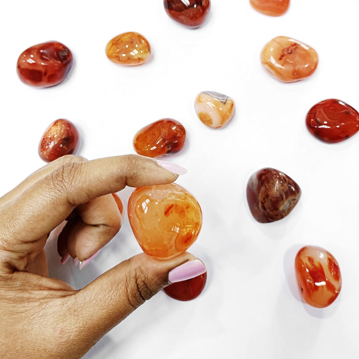 Red Carnelian Tumble Stones