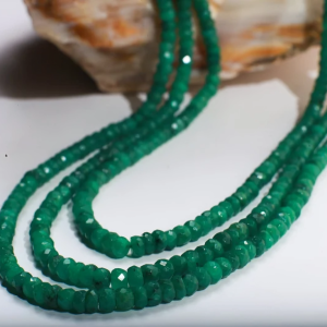 Faceted Emrald Necklace