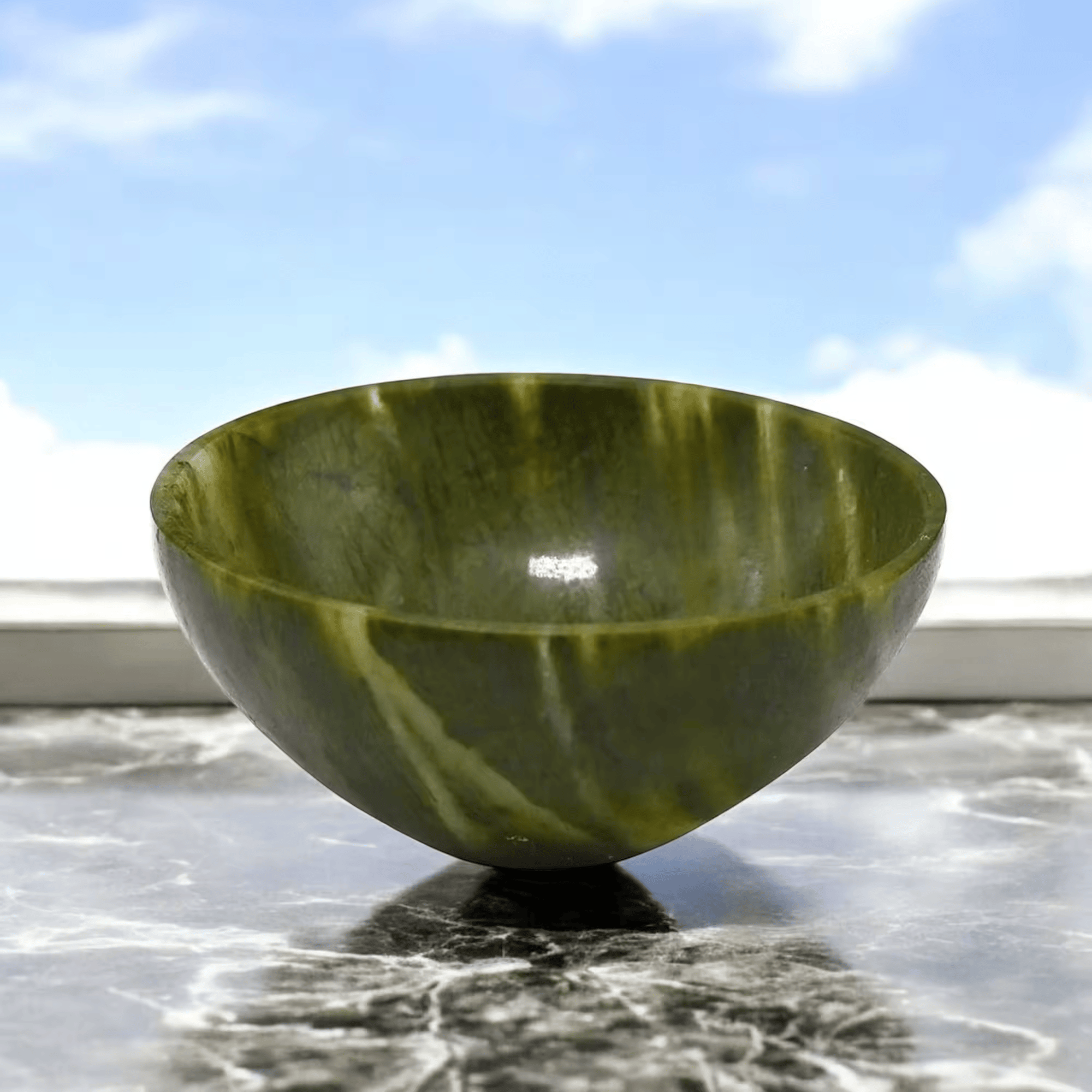 Green aventurine Round Bowl
