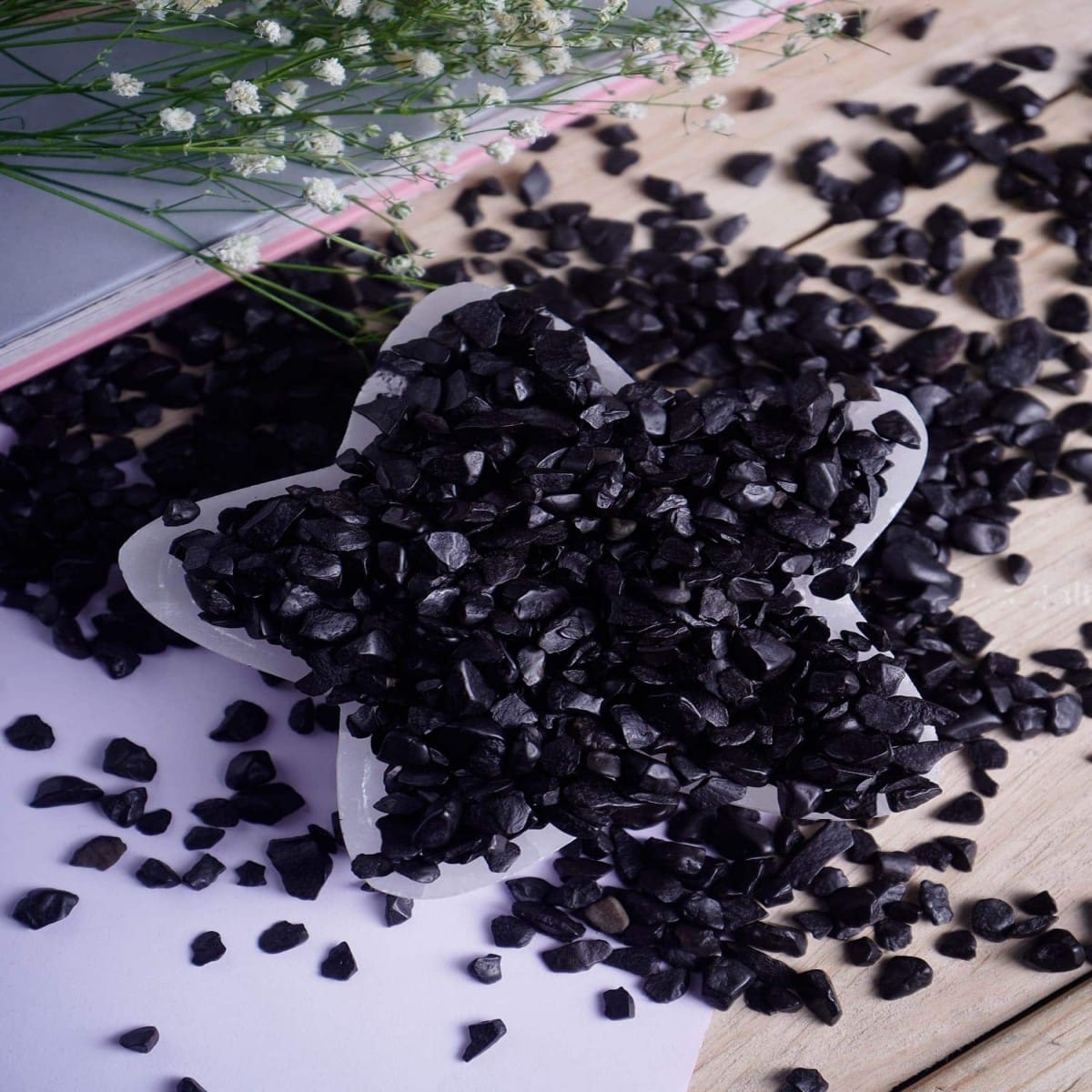 Black Tourmaline Chips Stone